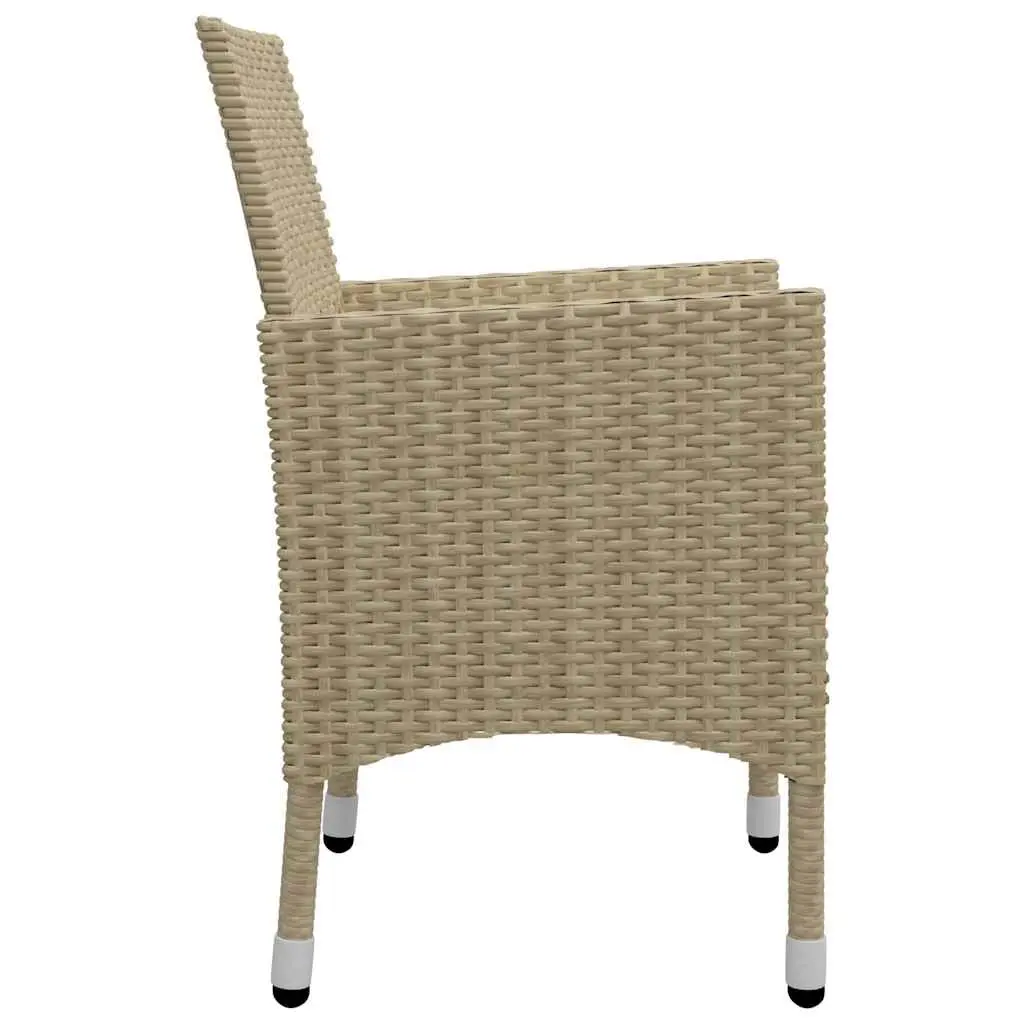 3-Piece Garden Dining Set in Beige