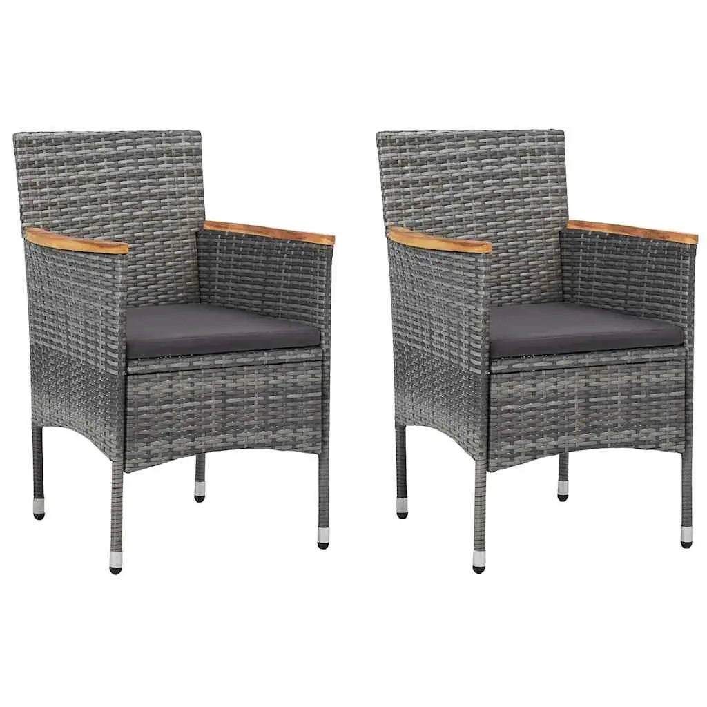 5-Piece Outdoor Dining Set with Sturdy Acacia Table