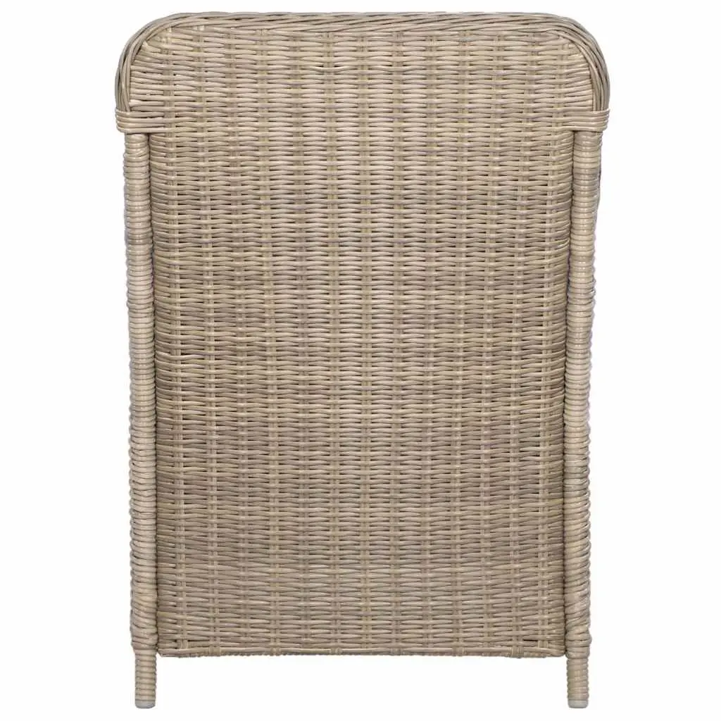 3 Piece Garden Dining Set in Brown
