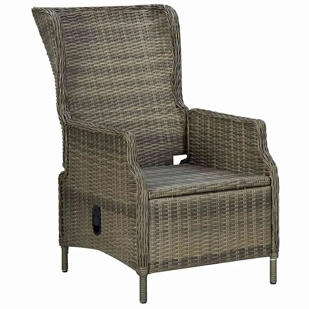 5-Piece Brown Garden Dining Set for Outdoors