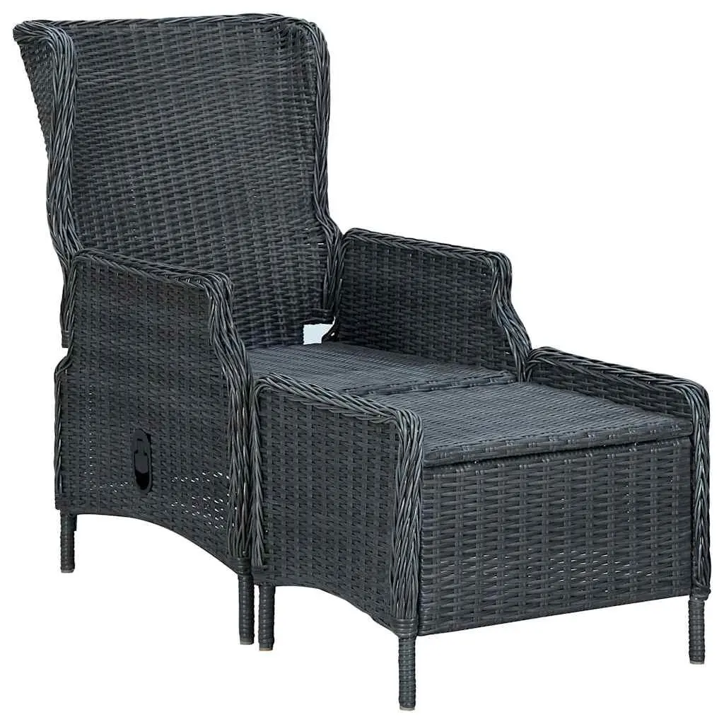 5 Piece Garden Dining Set with Grey Finish