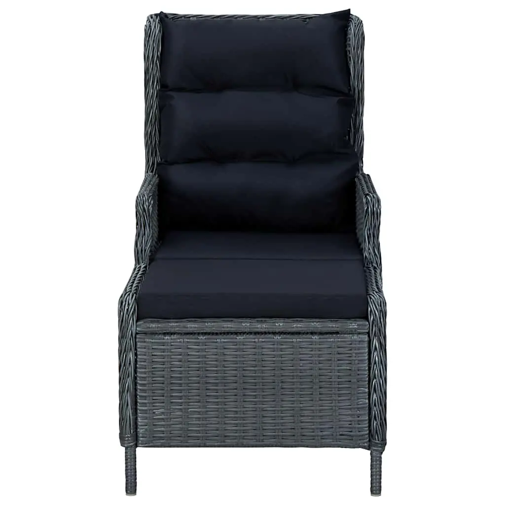 5 Piece Garden Dining Set with Grey Finish
