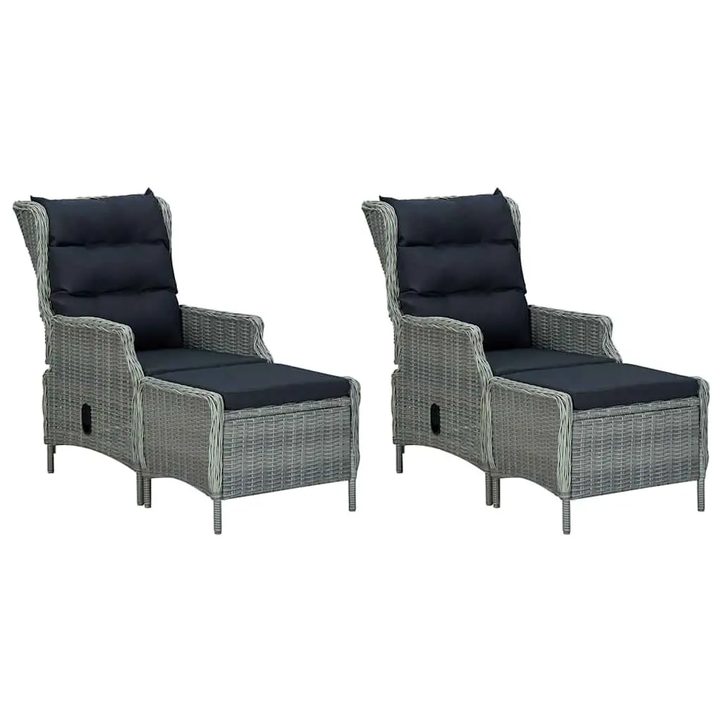5-Piece Grey Garden Dining Set with Durable Build