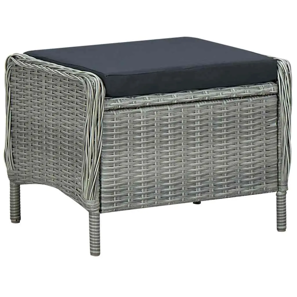 5-Piece Grey Garden Dining Set with Durable Build