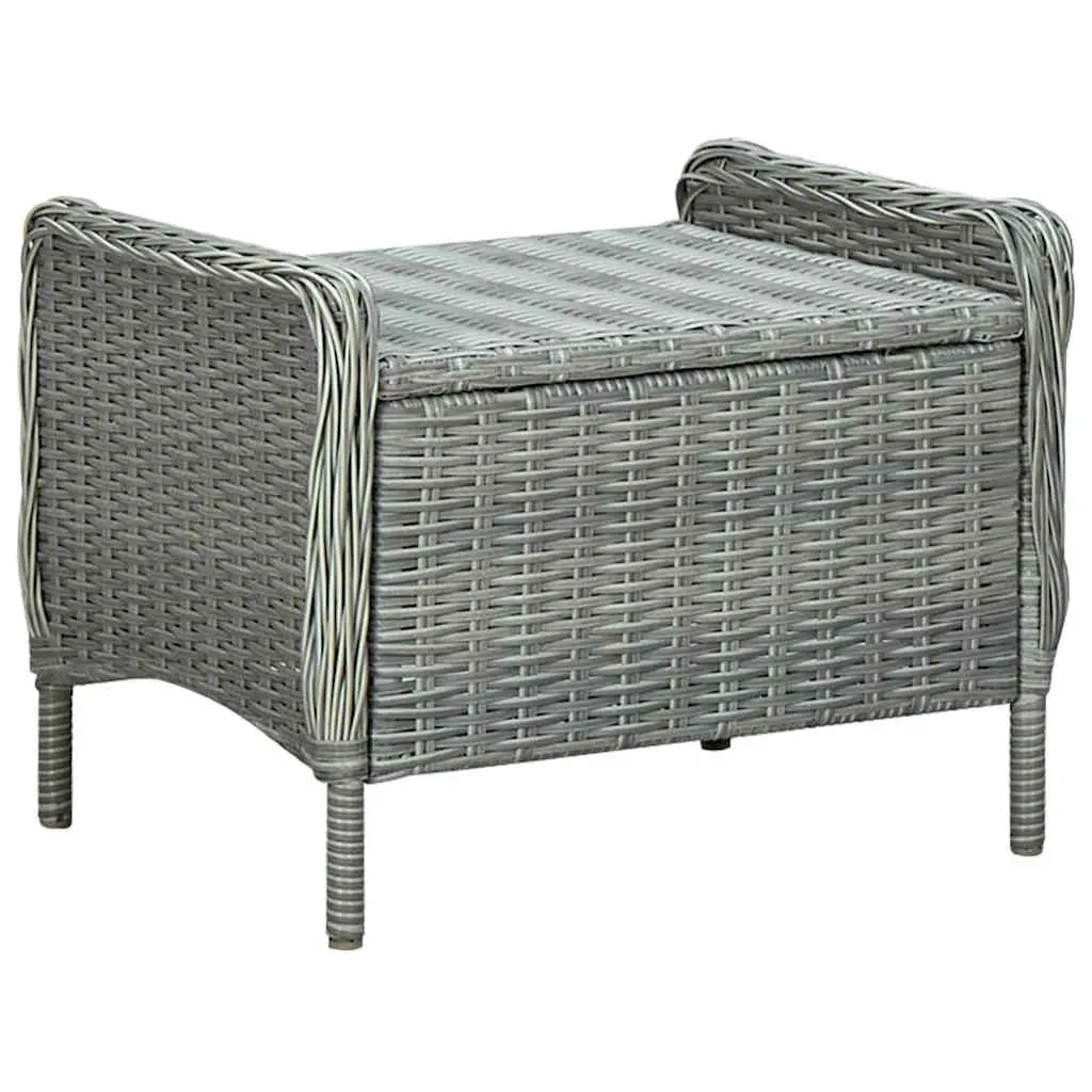 5-Piece Grey Garden Dining Set with Durable Build