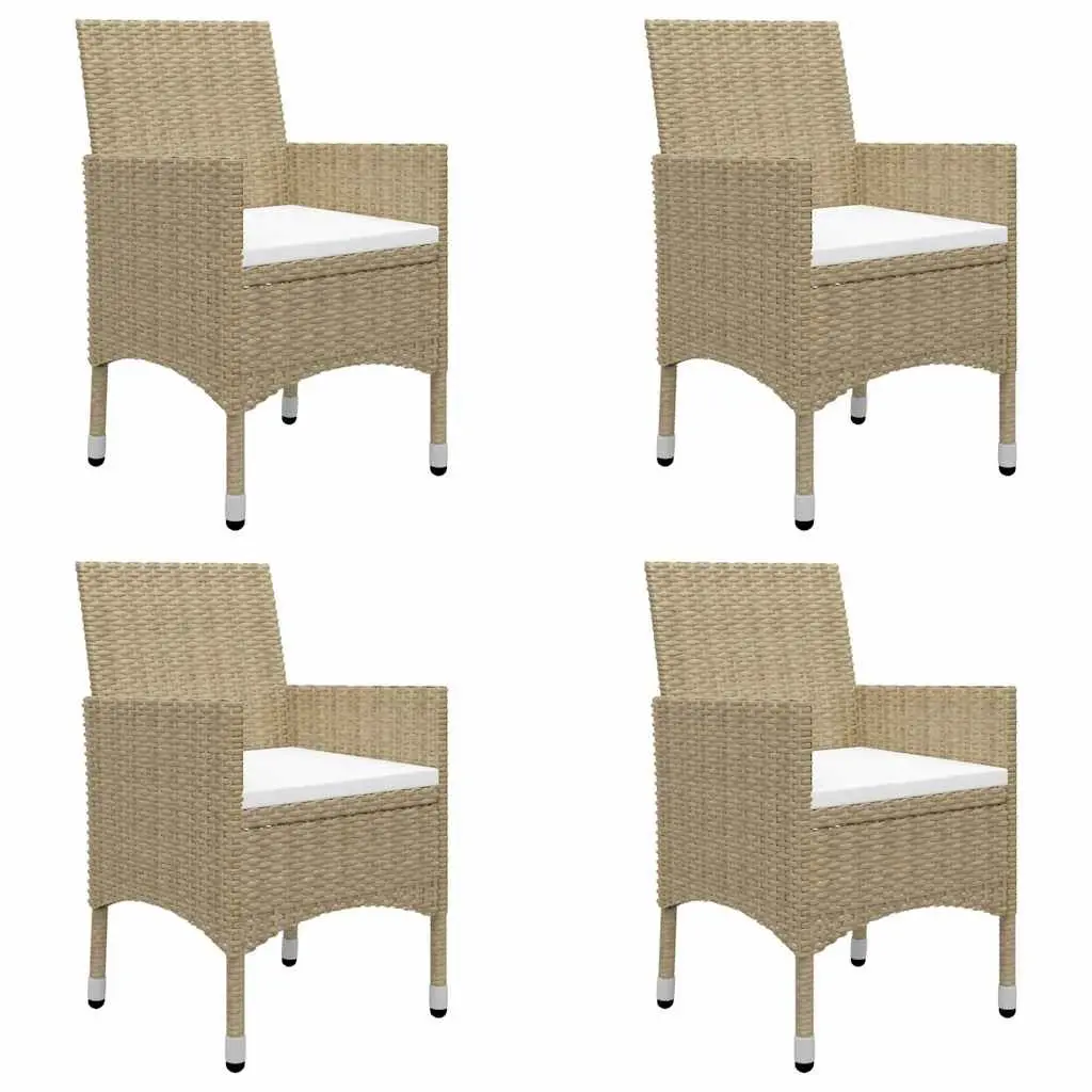 5 Piece Garden Dining Set with Cushions