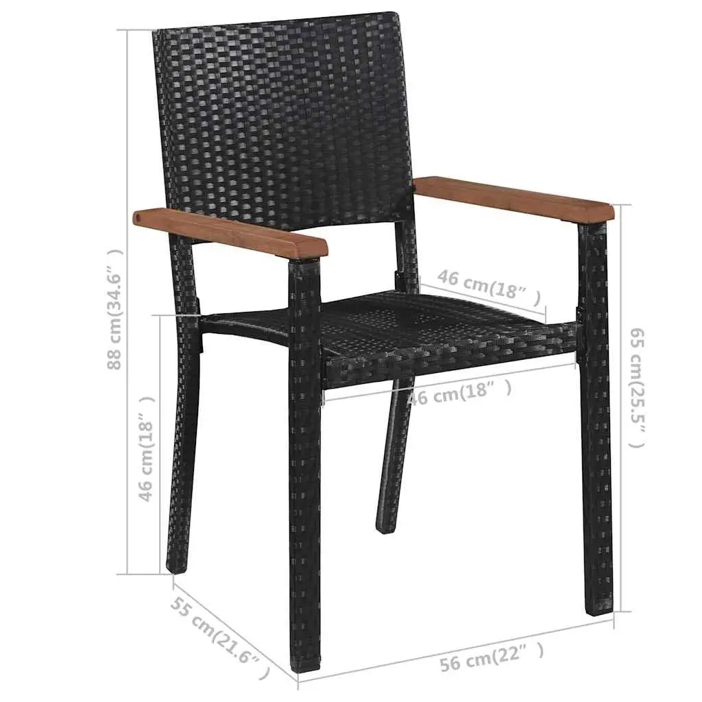 5 Piece Outdoor Dining Set with Table & Chairs
