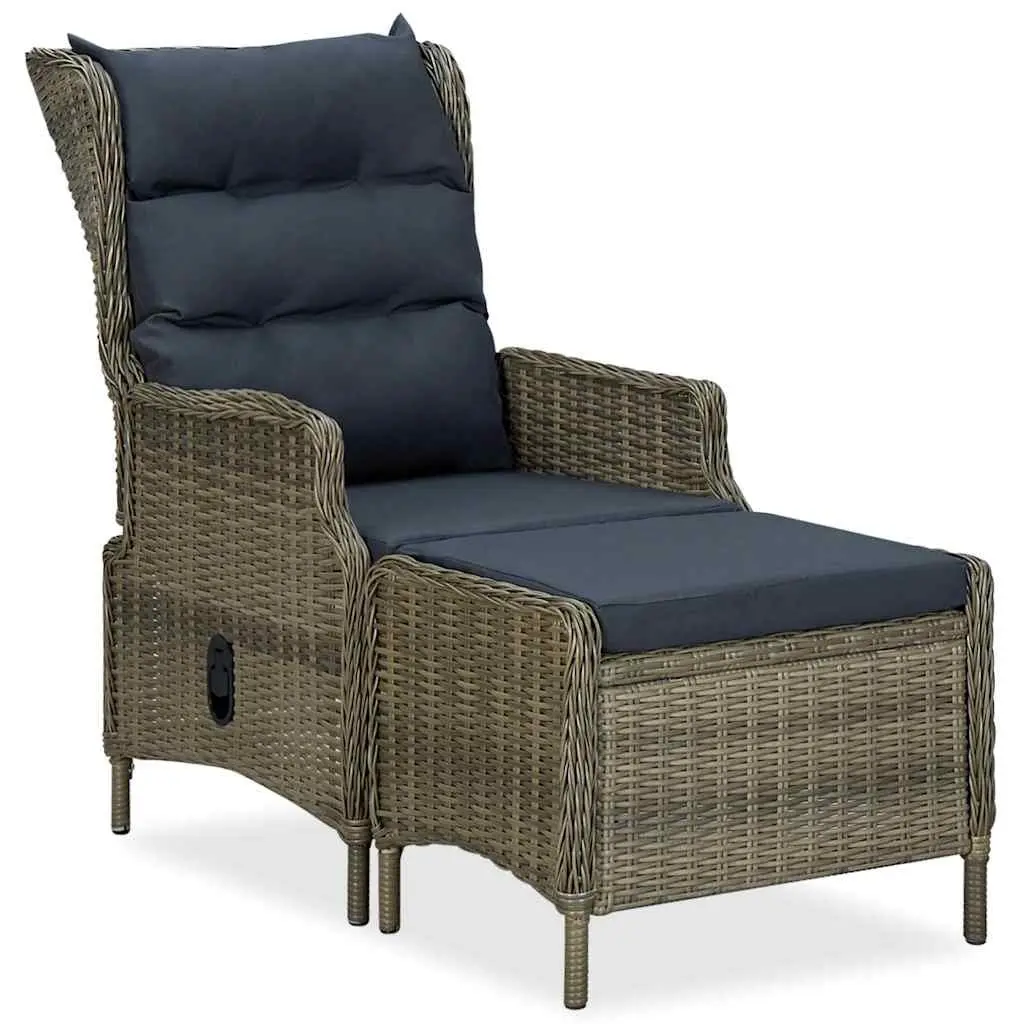 Garden Dining Set Acacia Wood Rattan 7 Piece Outdoor Furniture Brown