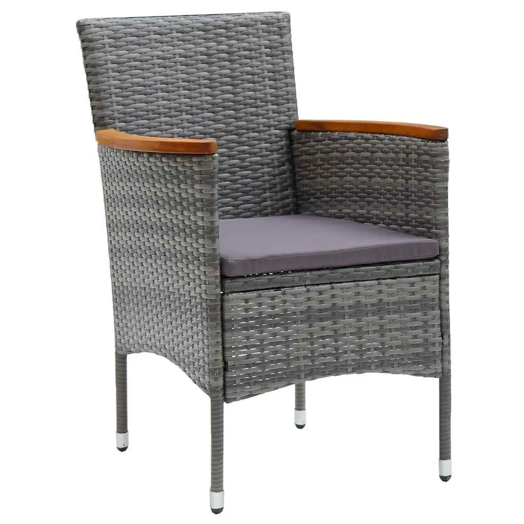 7 Piece Garden Dining Set in Grey