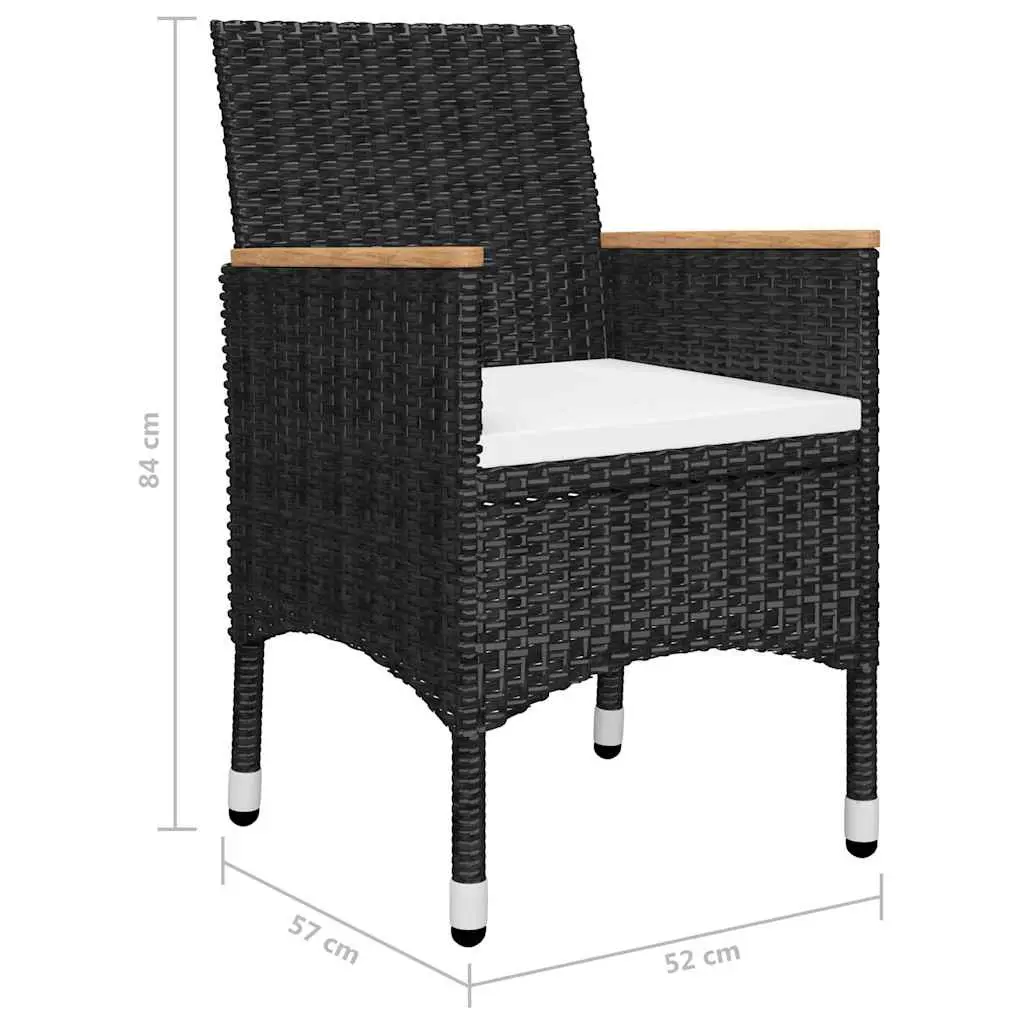 9 Piece Garden Dining Set with Solid Build