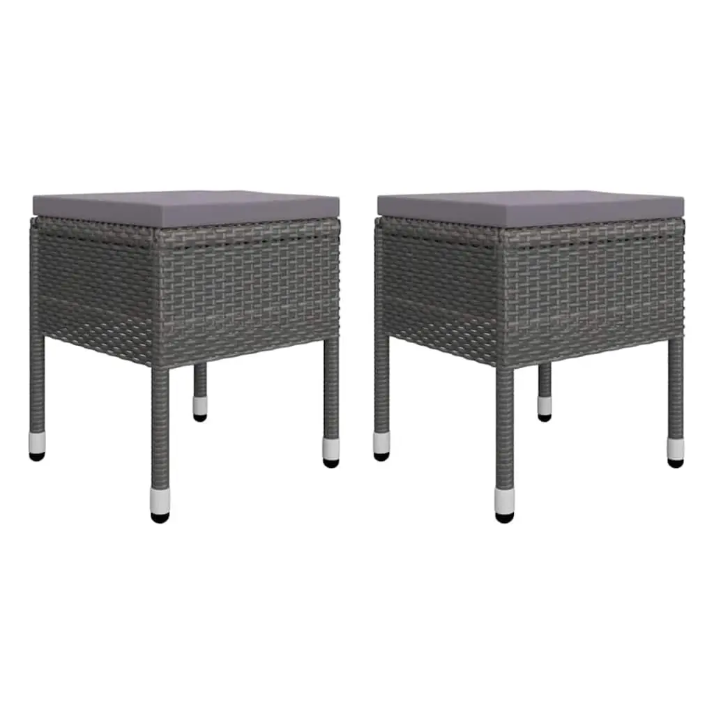Garden Dining Set Acacia Wood Powder-coated Steel 5 Piece Grey