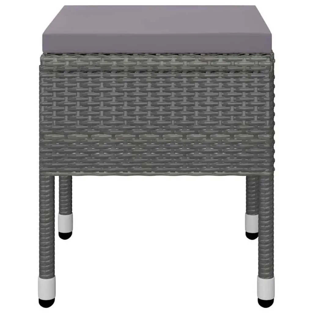 Garden Dining Set Acacia Wood Powder-coated Steel 5 Piece Outdoor Furniture Grey
