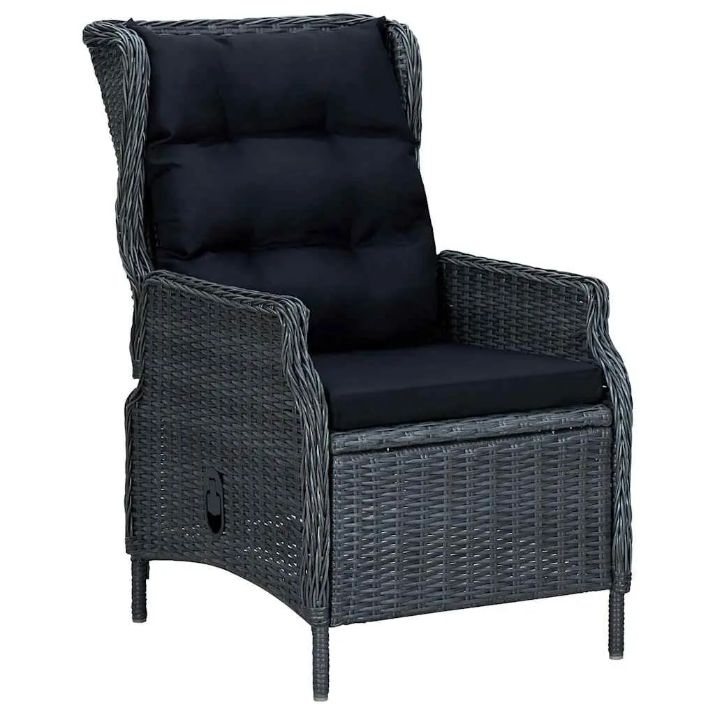 5-Piece Garden Dining Set with Adjustable Chairs