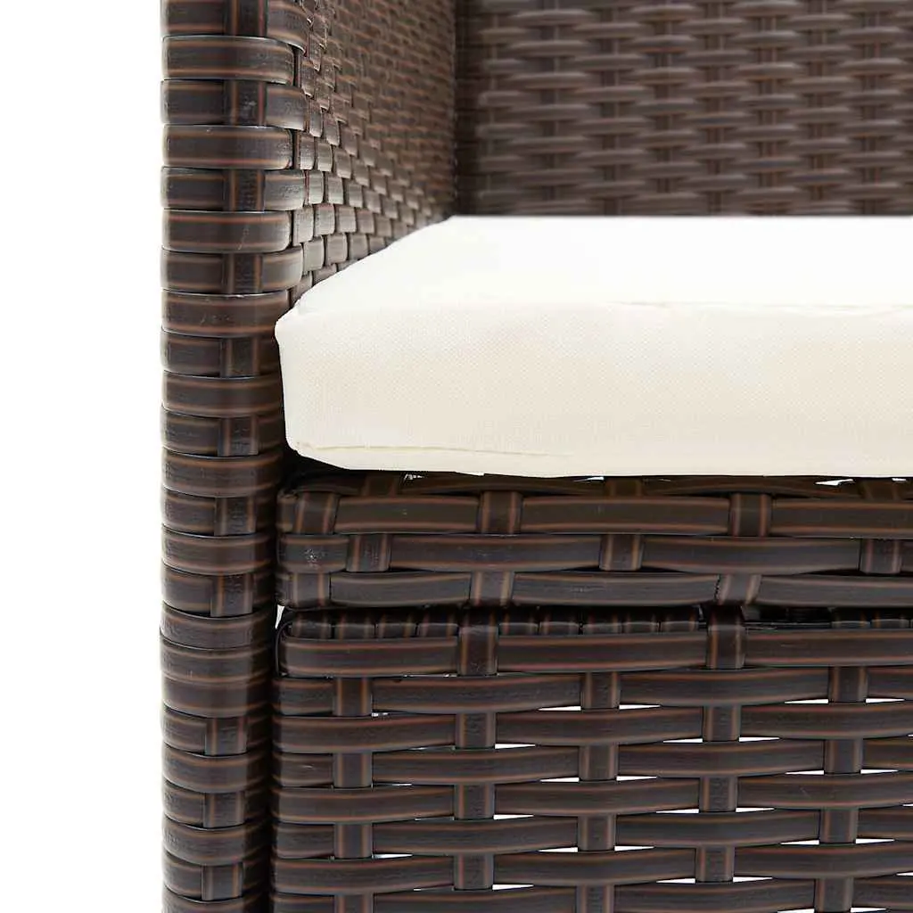 7 Piece Outdoor Dining Set in Brown Acacia