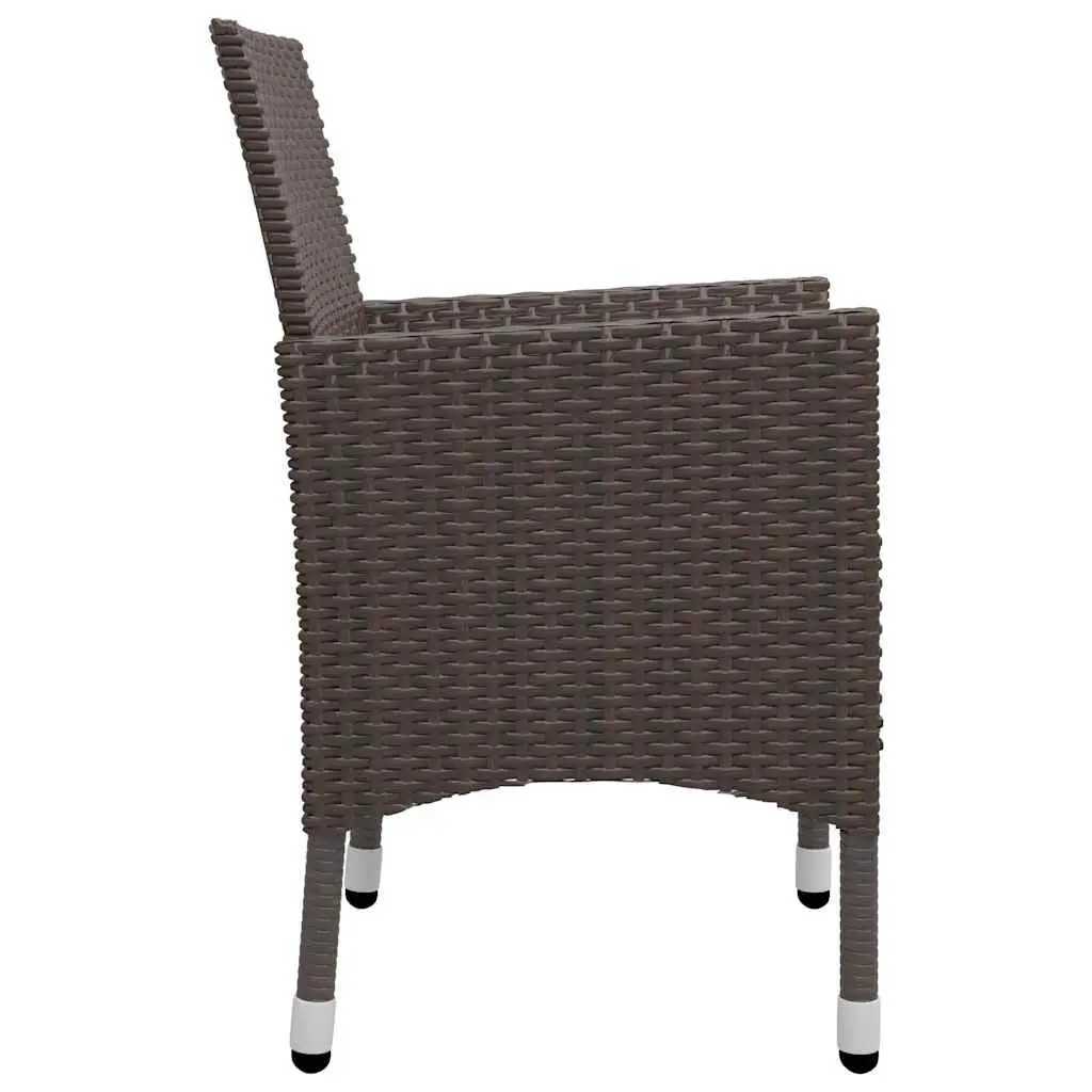 7 Piece Outdoor Dining Set in Brown Acacia