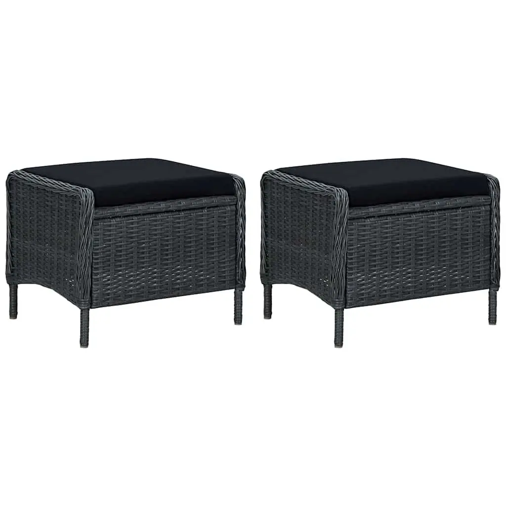 Garden Dining Set Grey Rattan 9 Piece Outdoor Table Chairs