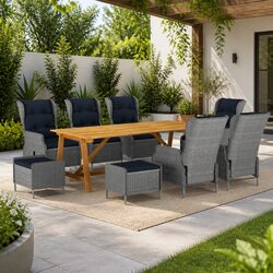 Durable 9-Piece Garden Dining Set for Outdoor Spaces