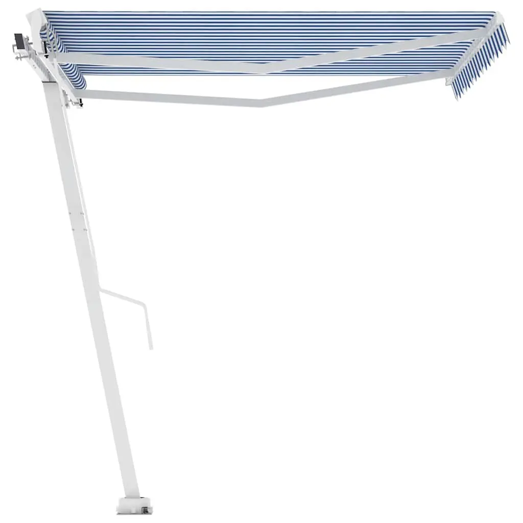 Retractable Awning Aluminium 300x250 cm Blue