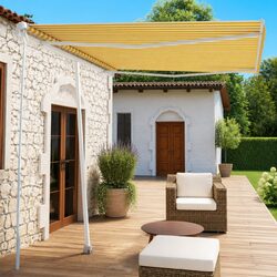 Premium Freestanding Manual Retractable Awning 300x250 cm