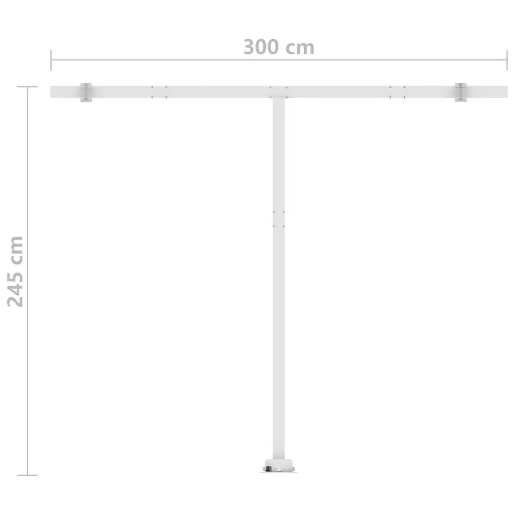 Freestanding Manual Retractable Awning 300x250 cm