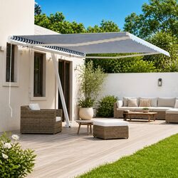 Durable Freestanding Manual Retractable Awning 400x300cm