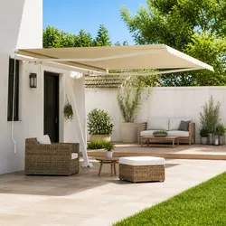 Premium Freestanding Manual Retractable Awning 400x300 cm
