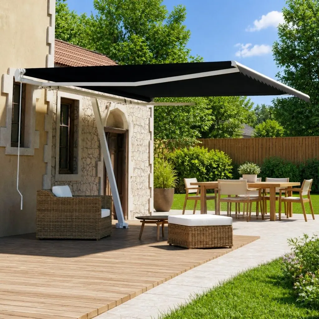 Freestanding Manual Retractable Awning 400x300 cm