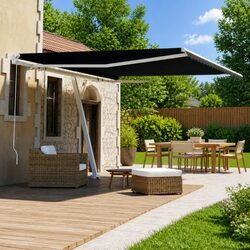 Premium Freestanding Manual Retractable Awning 400x300 cm