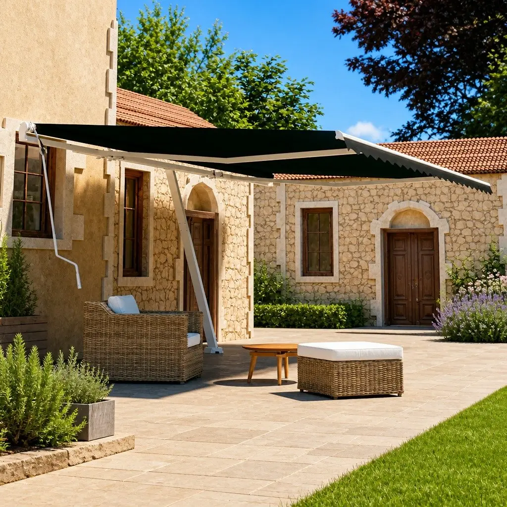 Manual Retractable Awning 500x300 cm Anthracite