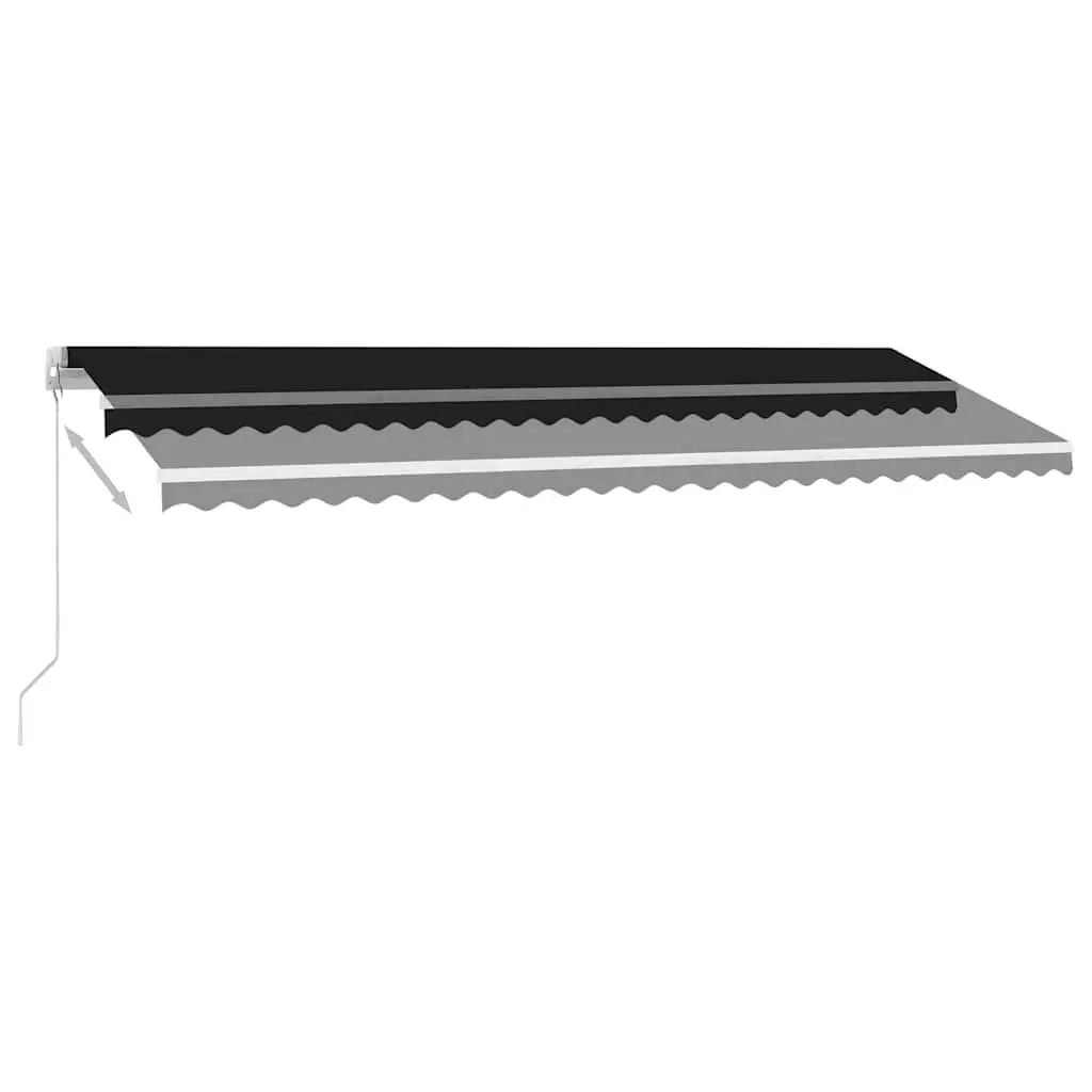 Manual Retractable Awning 500x300 cm Anthracite