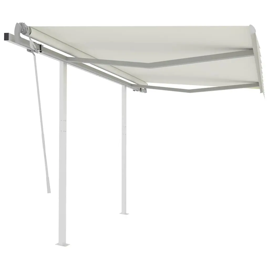 Manual Retractable Awning 3x2.5m Cream Shade