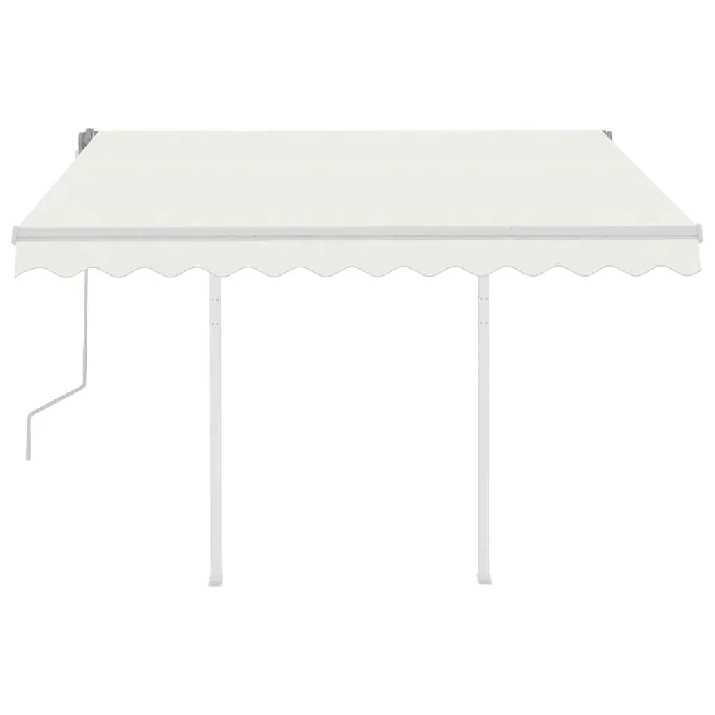 Manual Retractable Awning 3x2.5m Cream Shade