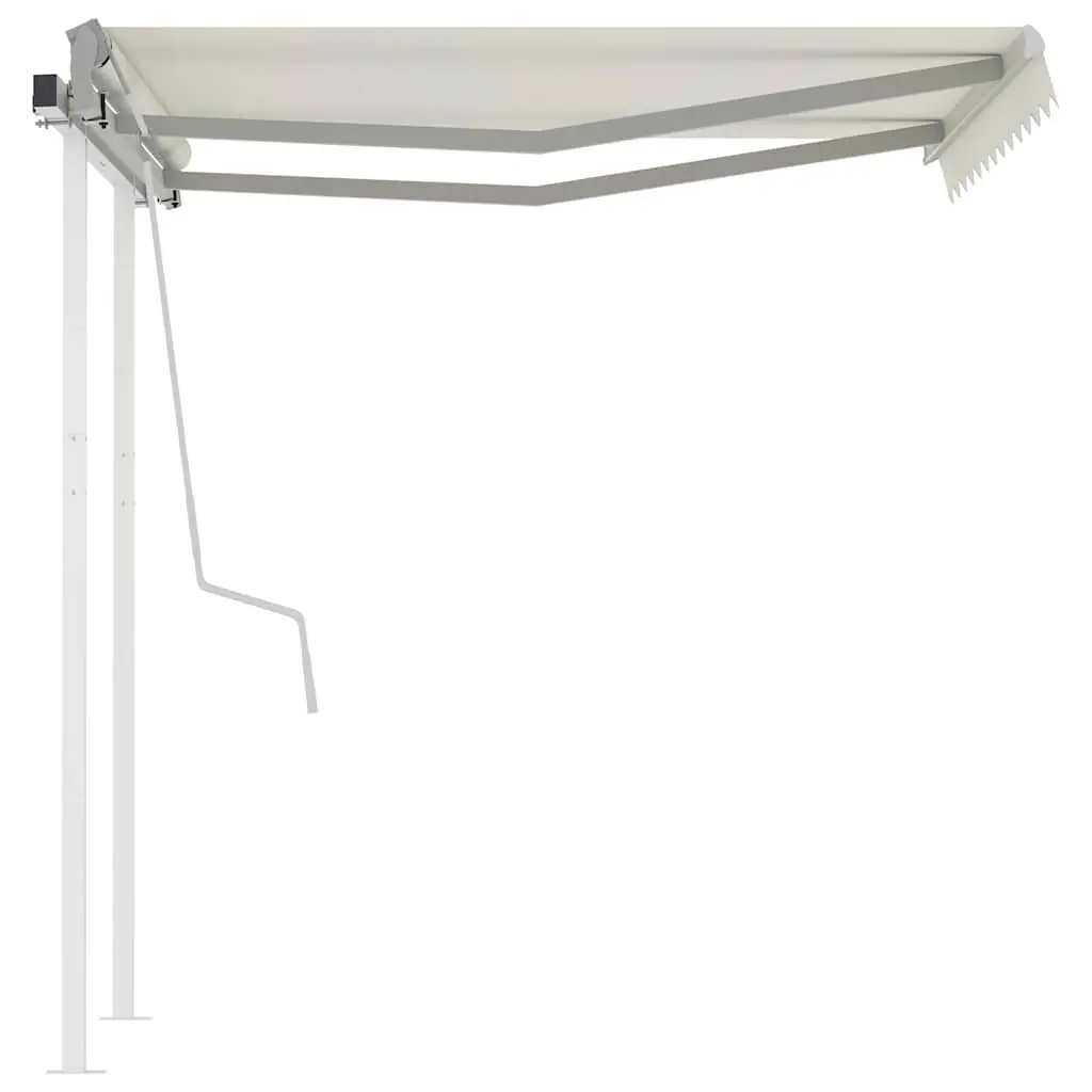 Manual Retractable Awning 3x2.5m Cream Shade