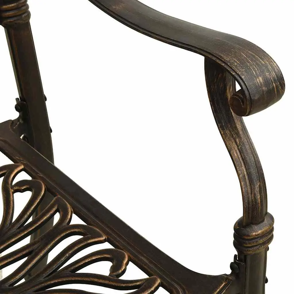 5 Piece Cast Aluminium Bistro Set for Outdoors