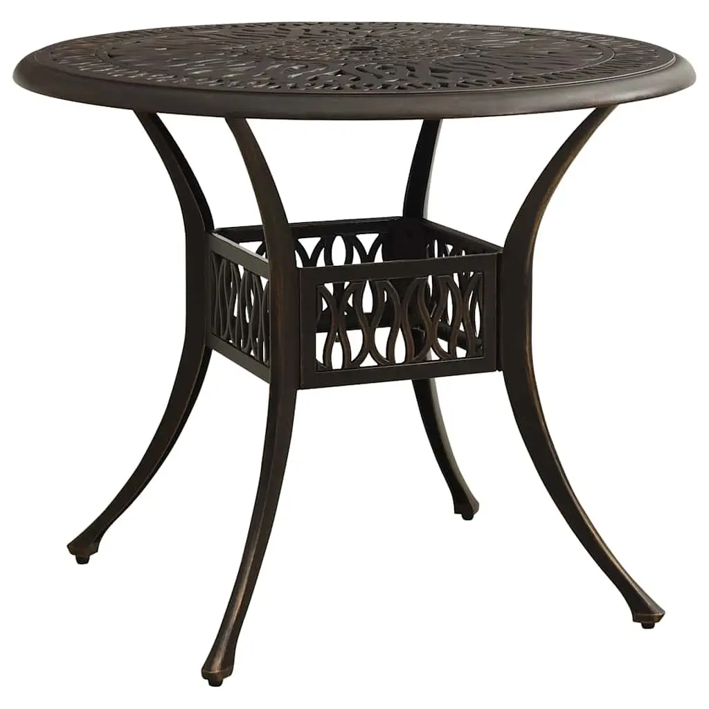 5 Piece Cast Aluminium Bistro Set for Outdoor Dining