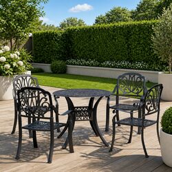 Durable 5-Piece Bistro Set for Outdoor Spaces