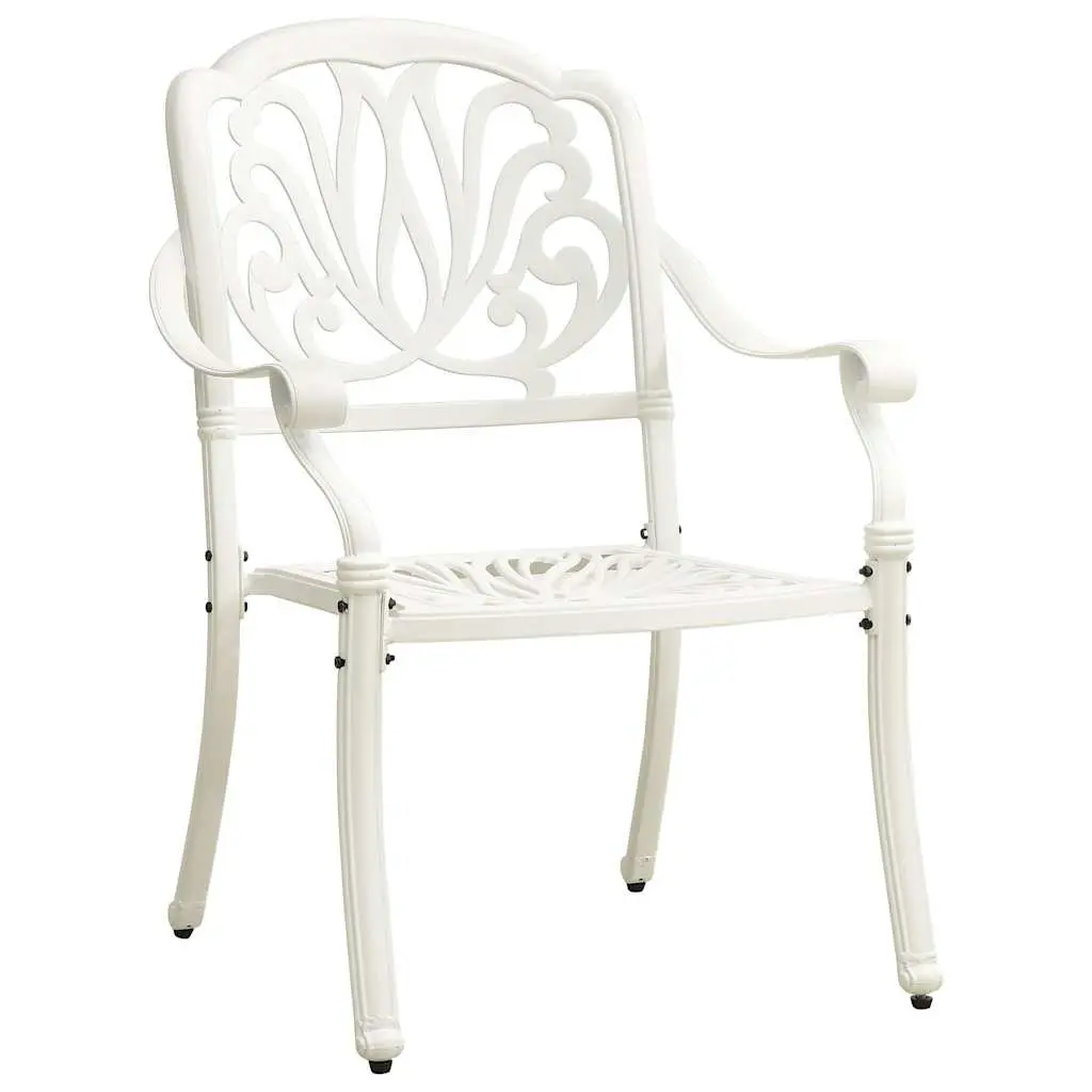 5 Piece Outdoor Bistro Set in White
