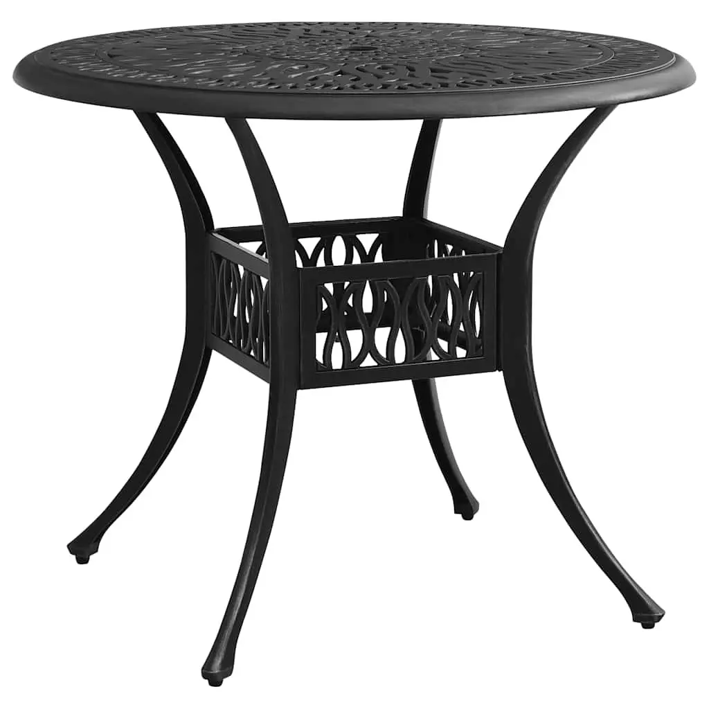 5 Piece Black Bistro Set for Outdoor Spaces