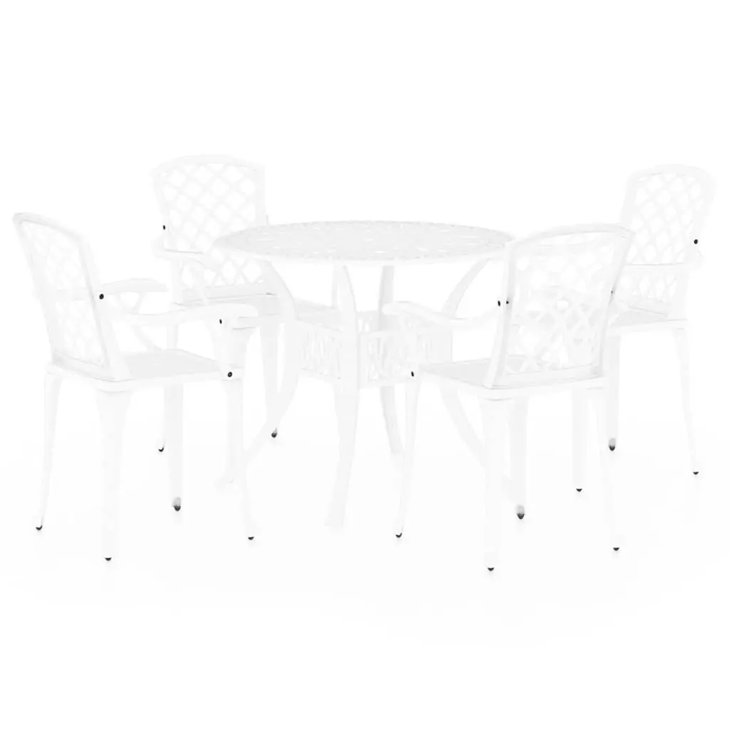 5 Piece Cast Aluminium Outdoor Bistro Set