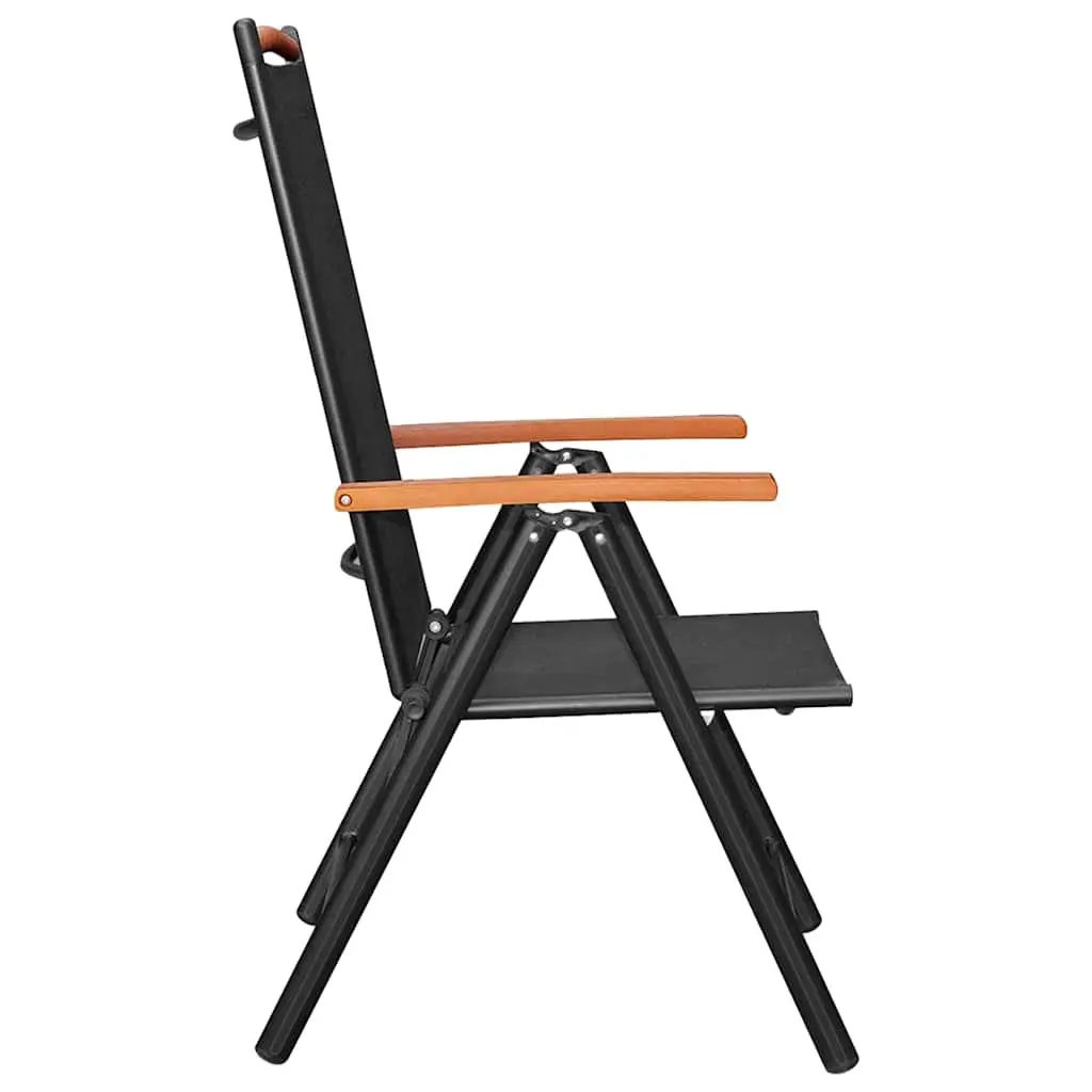 5 Piece Outdoor Dining Set with Folding Chairs