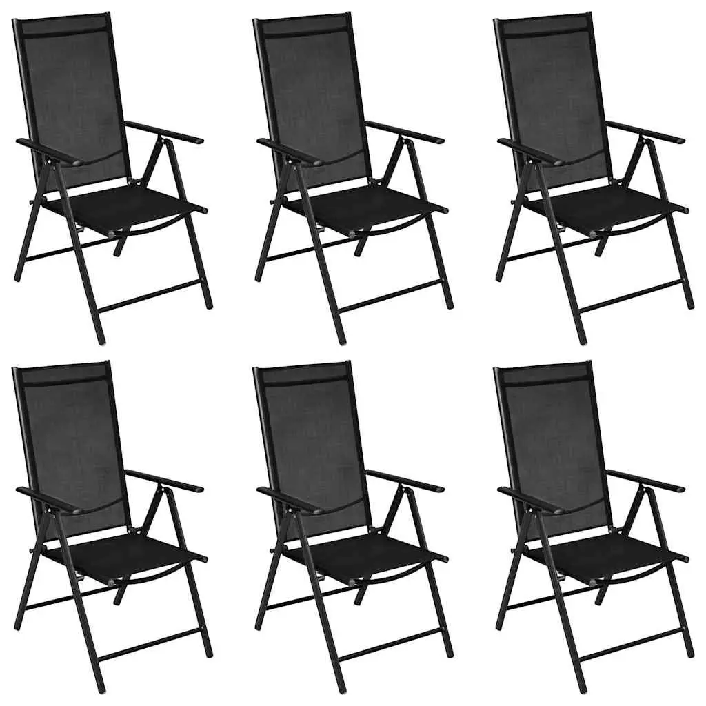 7 Piece Garden Dining Set with Aluminium Chairs