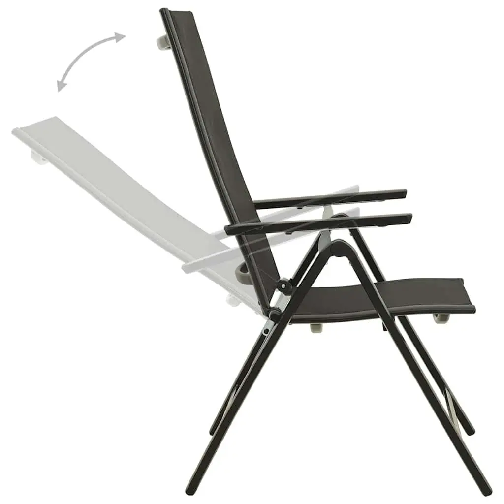 7-Piece Outdoor Dining Set with Anthracite Aluminium Frame