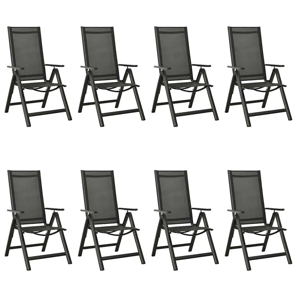 9 Piece Garden Dining Set with Anthracite Chairs