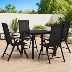 Stylish 5 Piece Garden Dining Set with Durable Frame