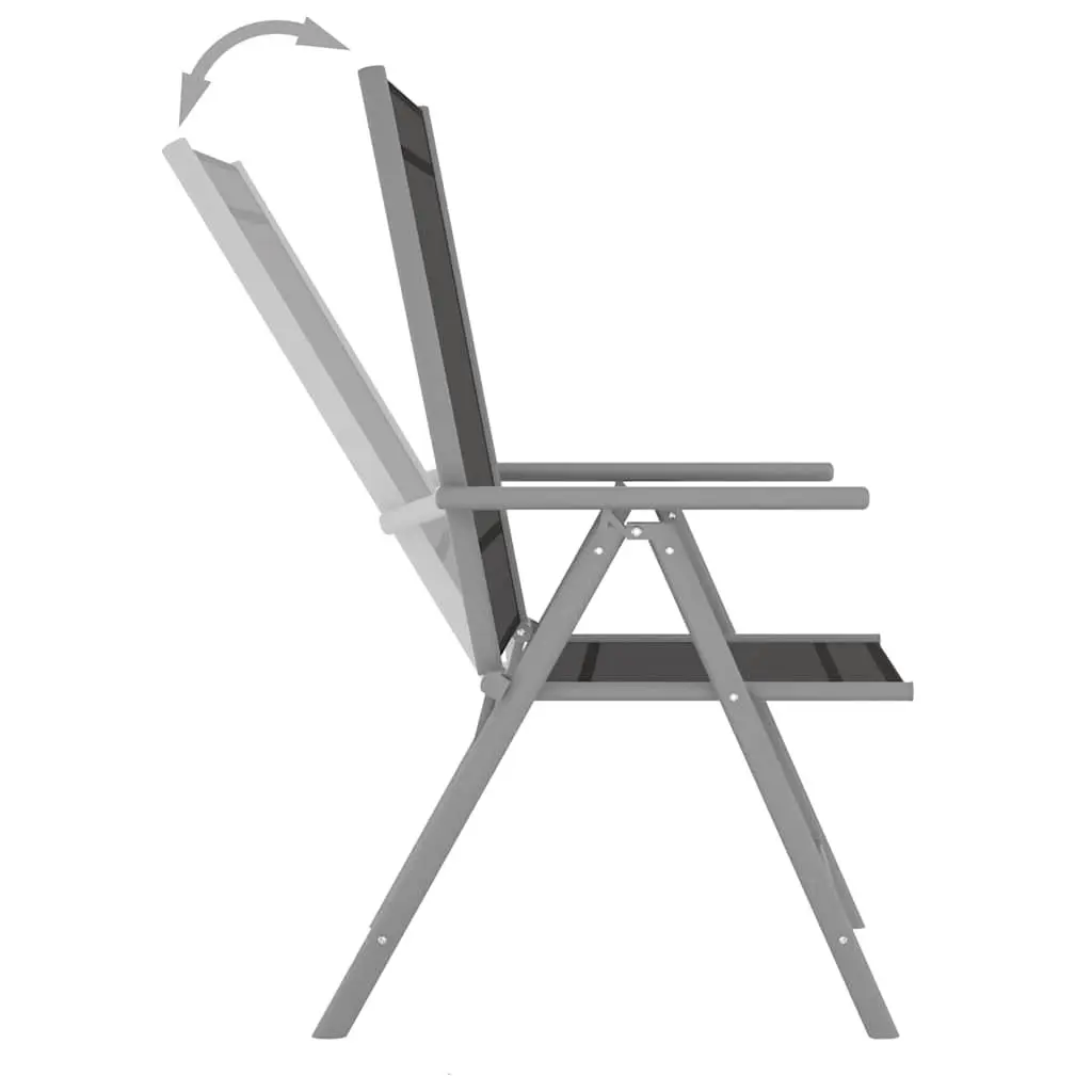 5 Piece Garden Dining Set with Aluminium Frame