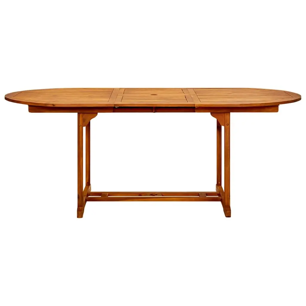7 Piece Outdoor Dining Set with Solid Wood Table