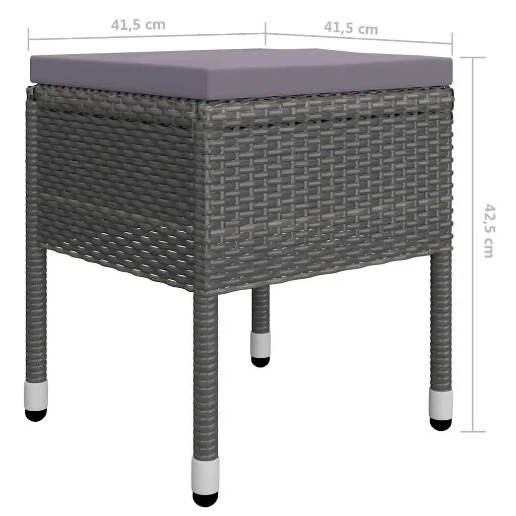 Grey 5-Piece Garden Dining Set for Outdoor Spaces