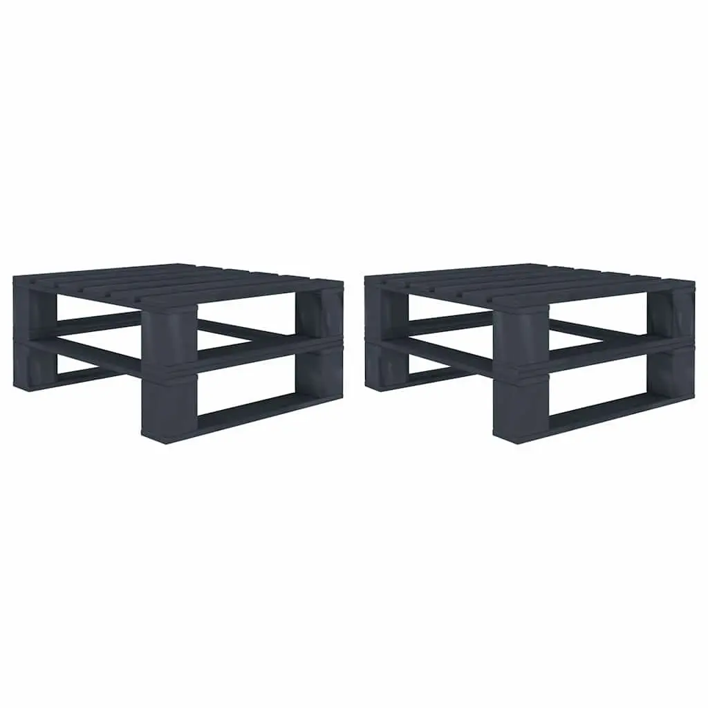 Pallet Lounge Set Pinewood 8 Piece Outdoor Furniture Grey