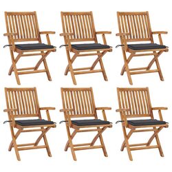 Stylish Outdoor Folding Garden Chairs Set with Cushions