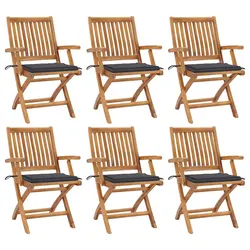 Stylish Outdoor Folding Garden Chairs Set with Cushions